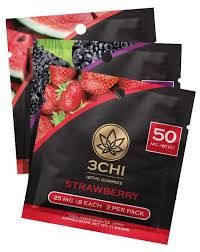 3chi Assorted Gummy 2 Packs: 25mg D8 per gummy