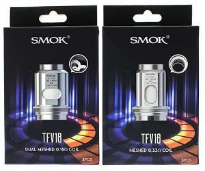 Single, Smok TFV18 Replacement Coils