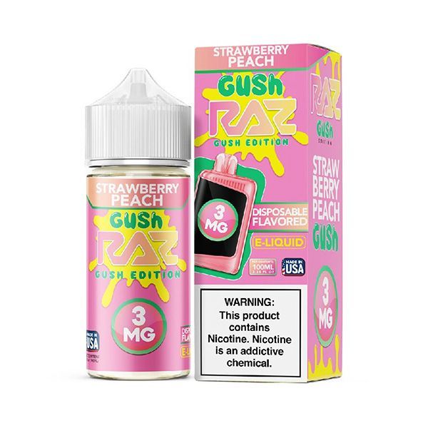 100ml Strawberry Peach Gush by Raz