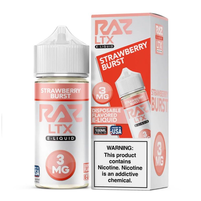 100ml Strawberry Burst by Raz LTX Liquids