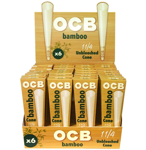 OCB Bamboo Cone 1 1/4 Size - 6ct Pack