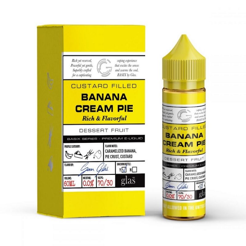 60ml Banana Cream Pie by Glas Basix