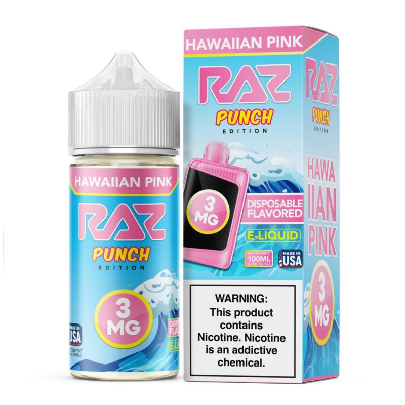 100ml RAZ Punch Hawaiin Pink