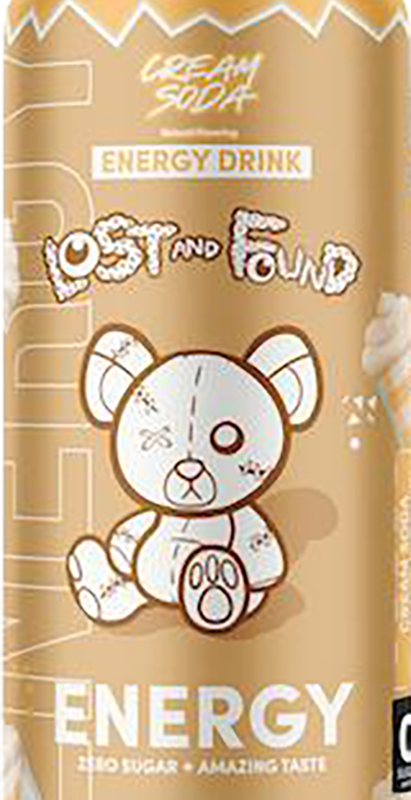 Lost and Found Zero Sugar Energy Drink Cream Soda